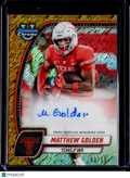 2024 Bowman U Chrome Matthew Golden Auto Gold Shimmer /50