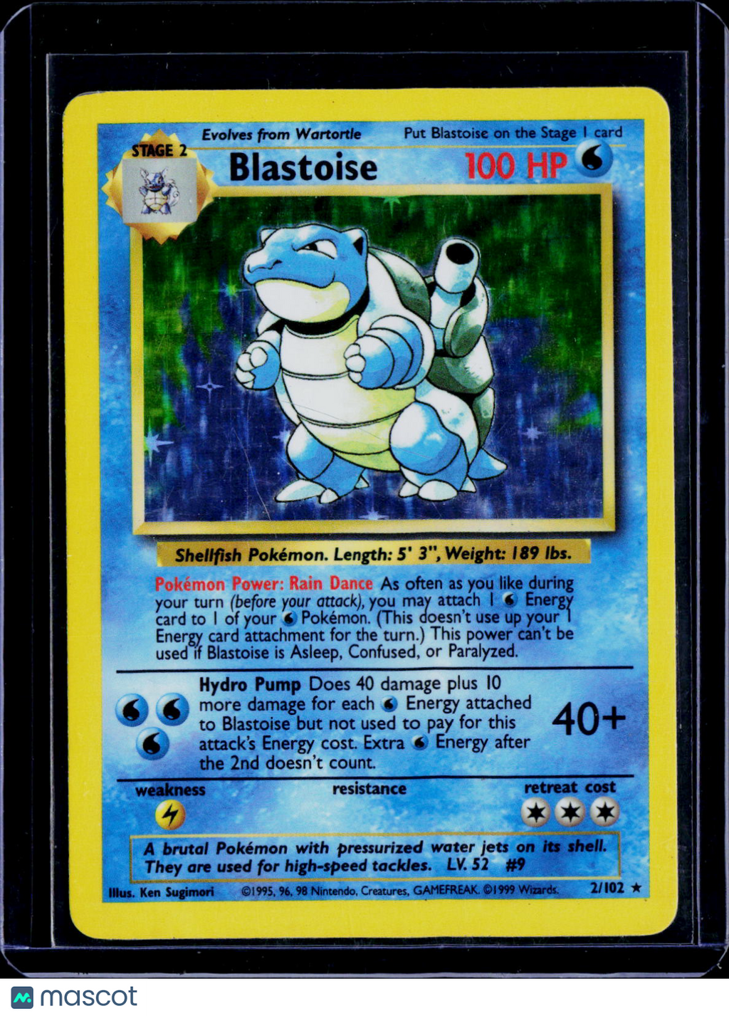 Blatoise Holo 2/102