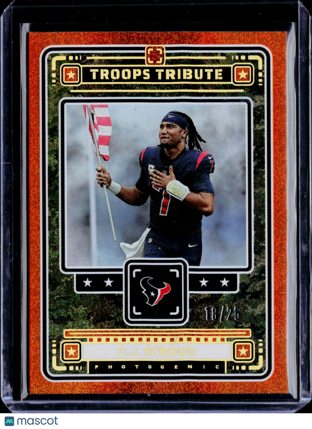 2024 Photogenic CJ Stroud Troops Tribute Orange /25