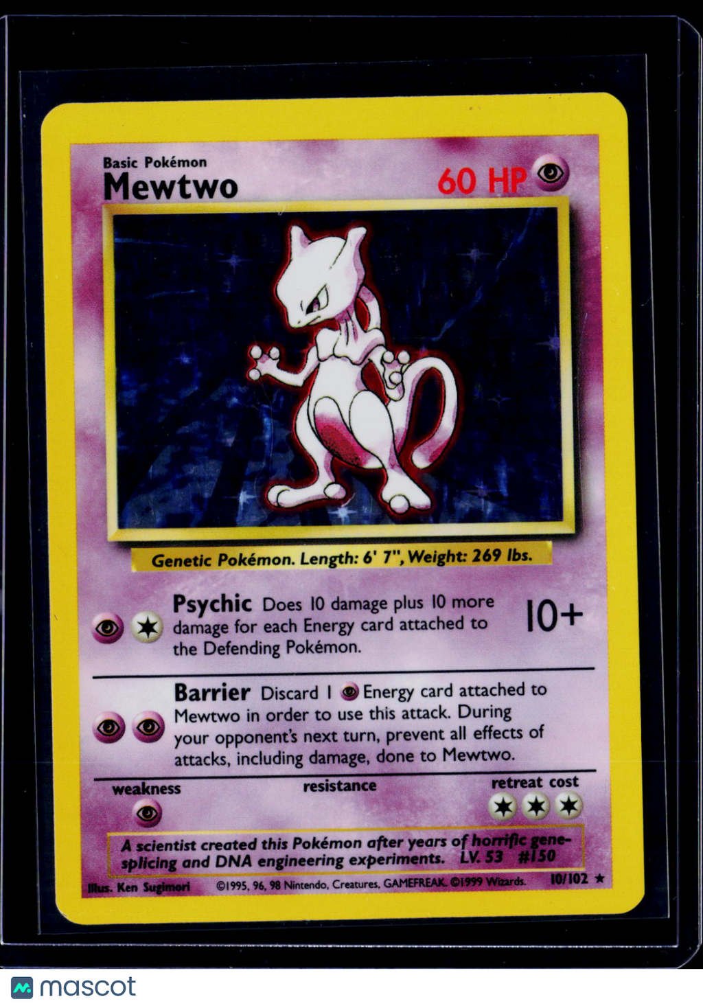 Pokemon Mewtwo Unlimited Holo 10 102