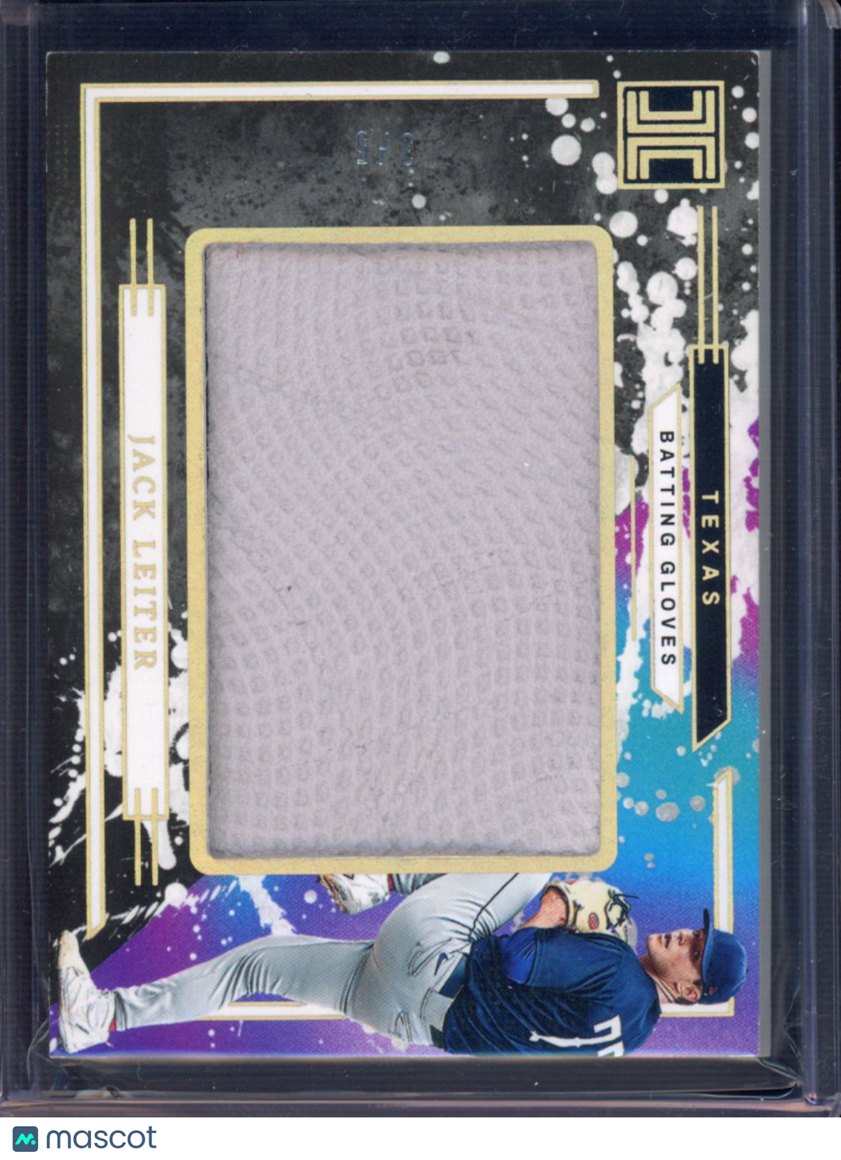 2025 Impeccable Jack Leiter Batting Gloves Patch 3/5