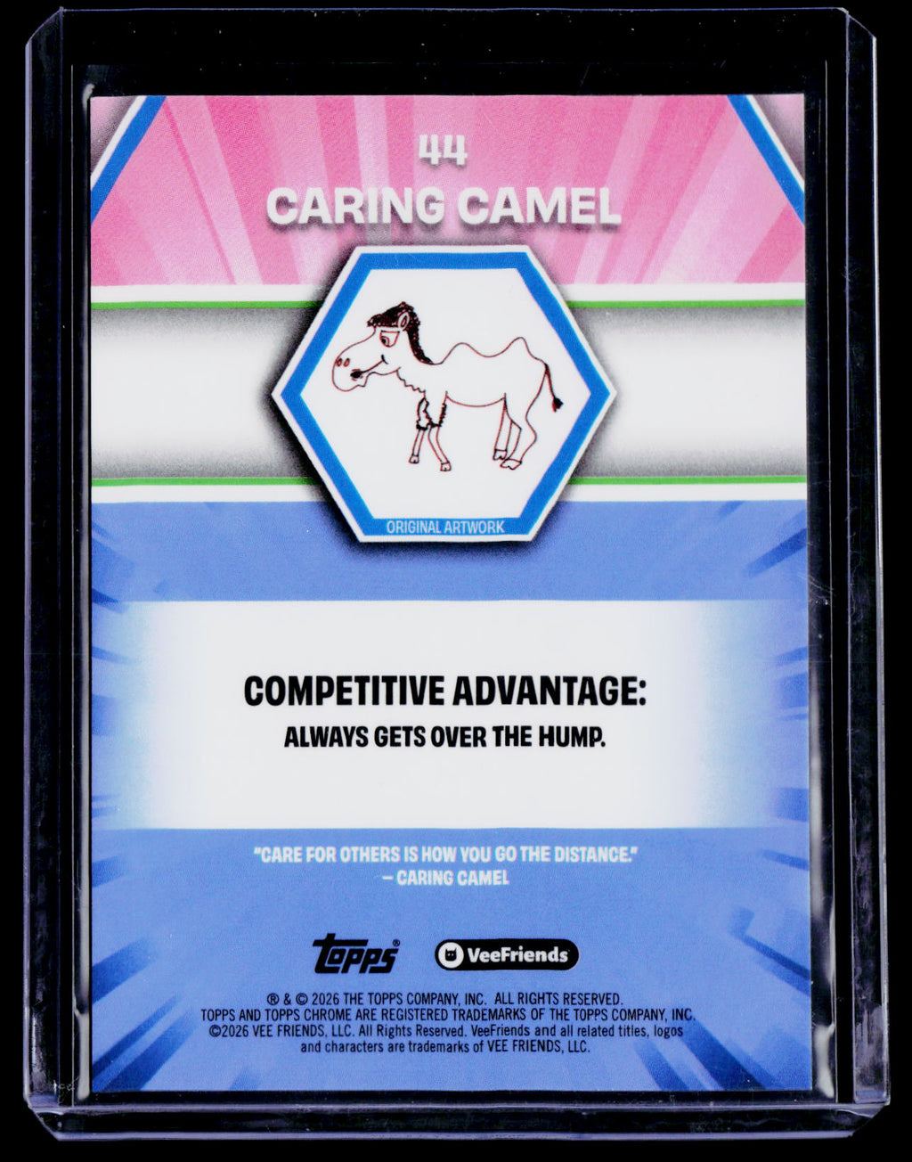 2026 Topps Chrome VeeFriends Caring Camel Red Refractor 4/5