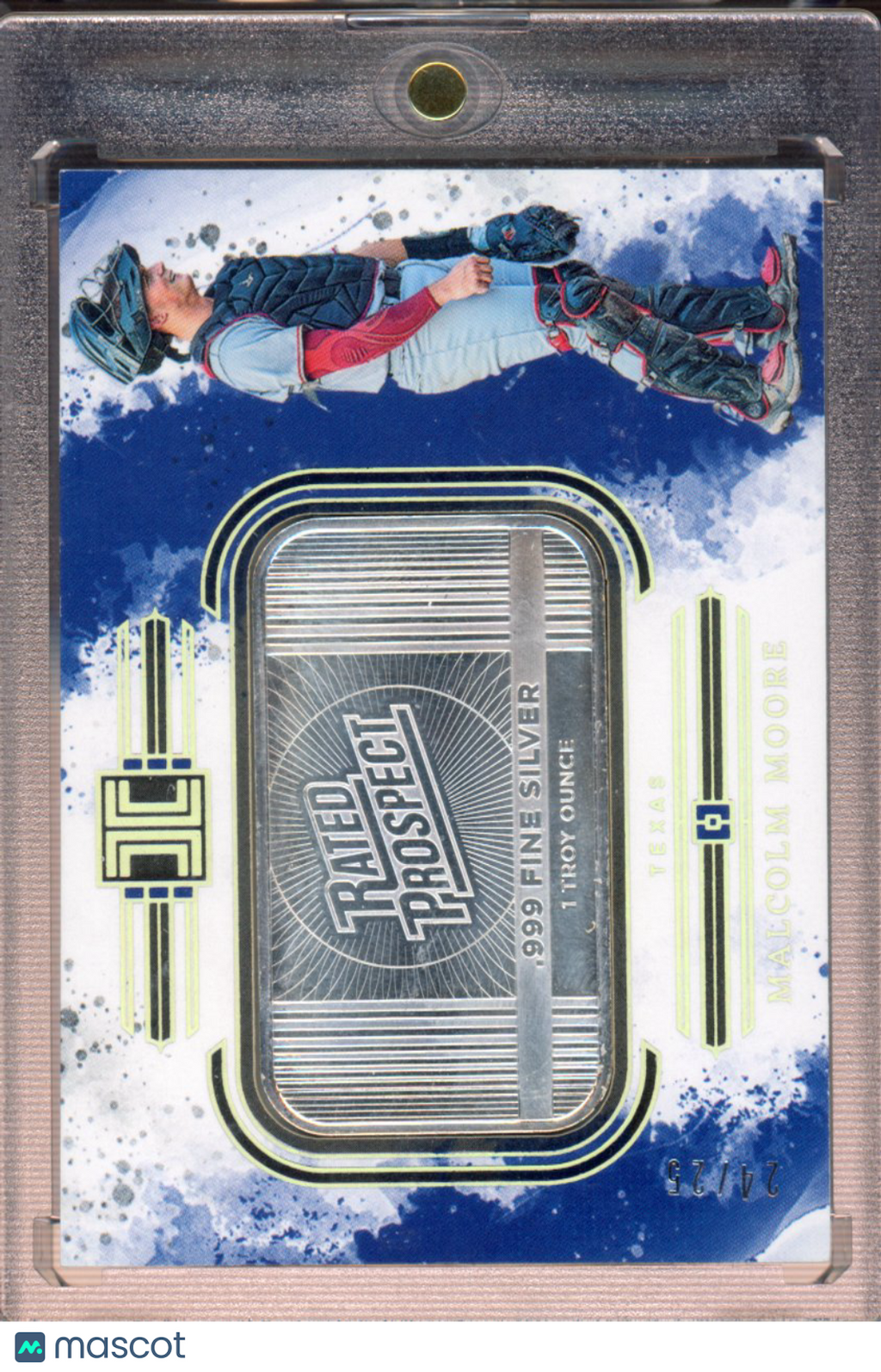 2025 Impeccable Baseball Malcolm Moore Silver Bar /25