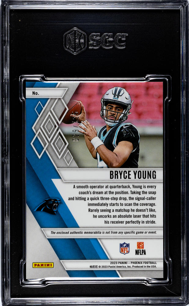 2023 Panini Phoenix Bryce Young Rookie Mem. Red 125 SGC 9.5