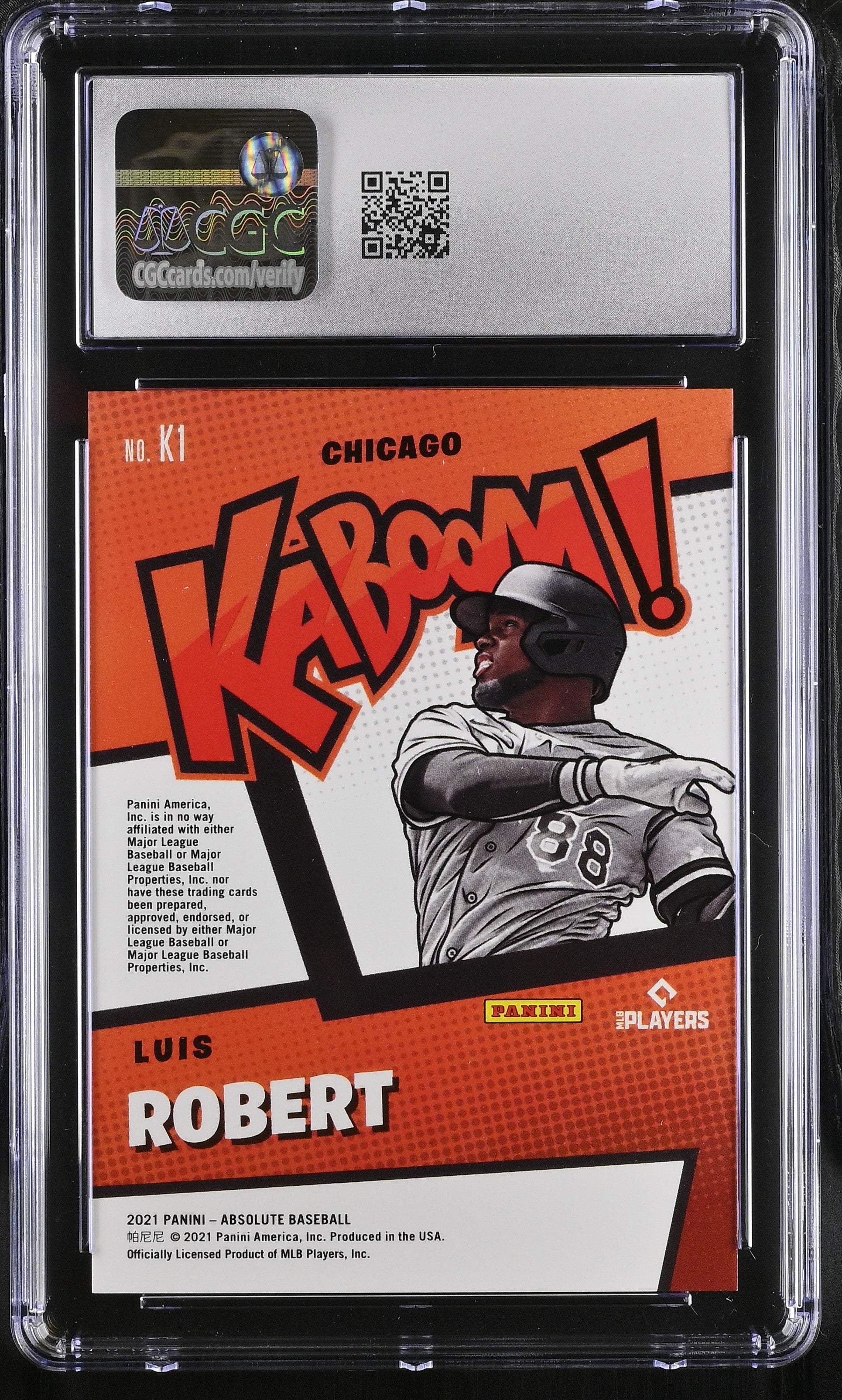 2021 Absolute Luis Robert Kaboom! CGC 10