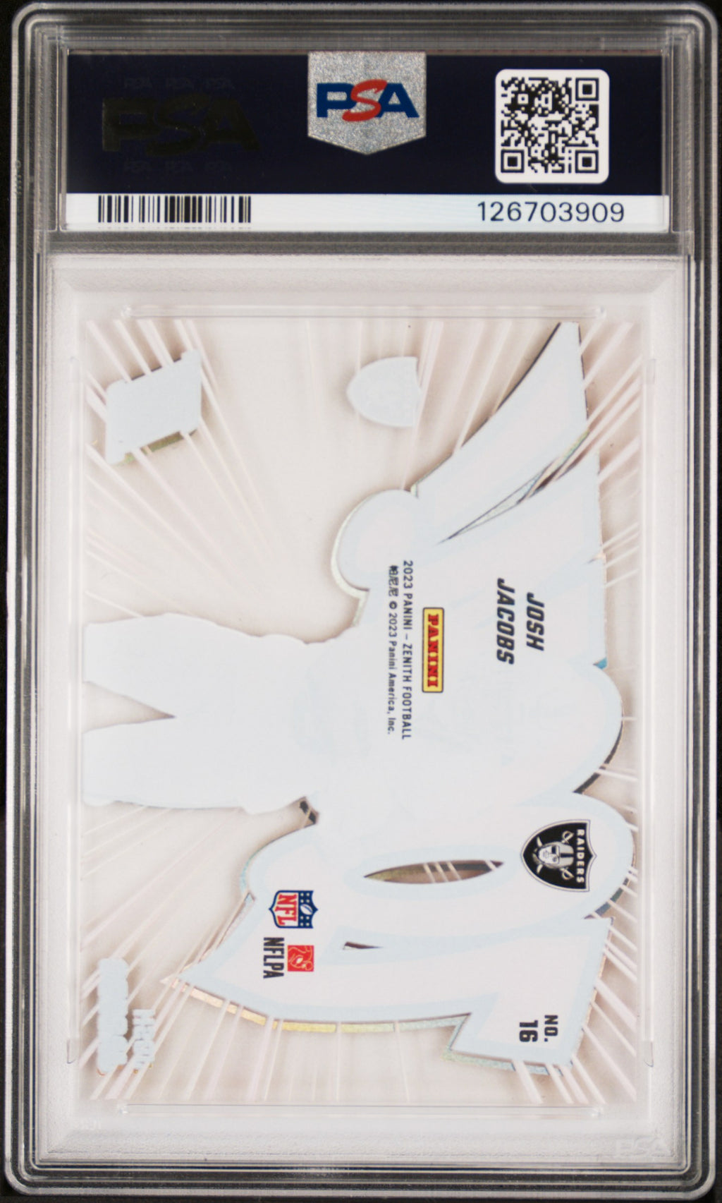 2023 Zenith Josh Jacobs Zoom! PSA 9
