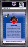 2024 Leaf Collective Lamine Yamal '00 Press Pass Orange Shimmer 1/1 PSA 7
