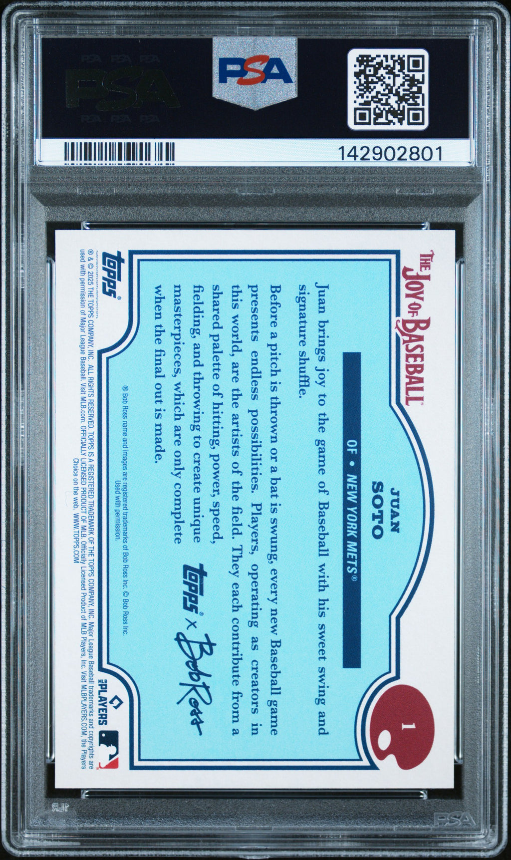 2025 Topps X Bob Ross Juan Soto Easel PSA 10