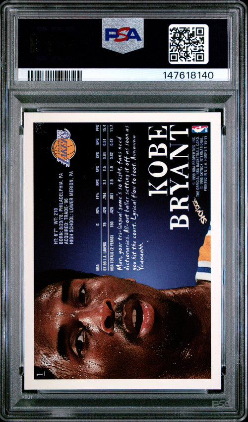 1998 Hoops Kobe Bryant PSA 8