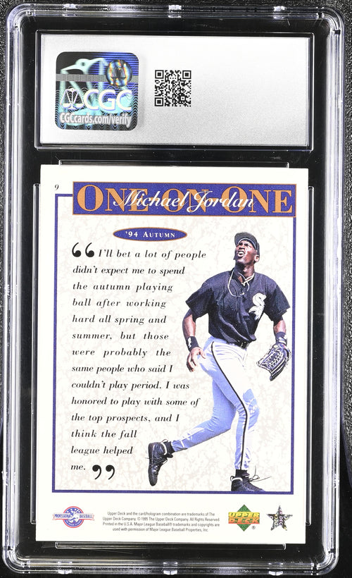 1995 Upper Deck Minors Michael Jordan Autumn CGC 10