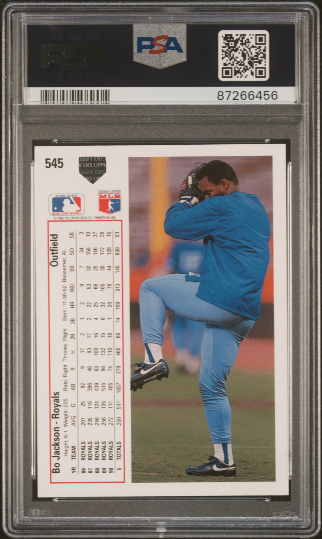 1991 Upper Deck Bo Jackson PSA 10