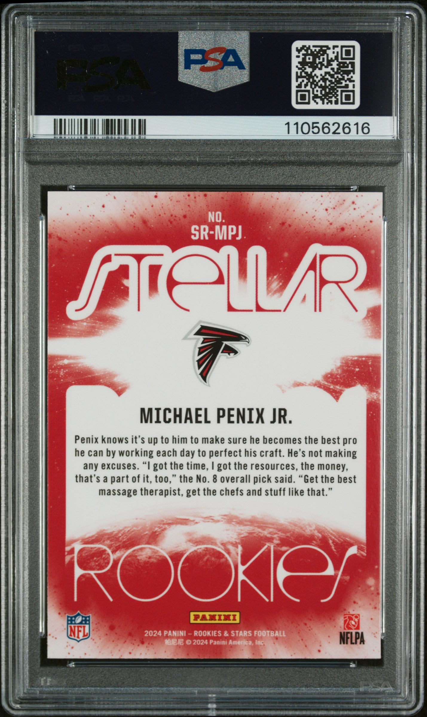 2024 Panini Rookies & Stars Stellar Rookies Michael Penix JR. #SRMPJ PSA 10