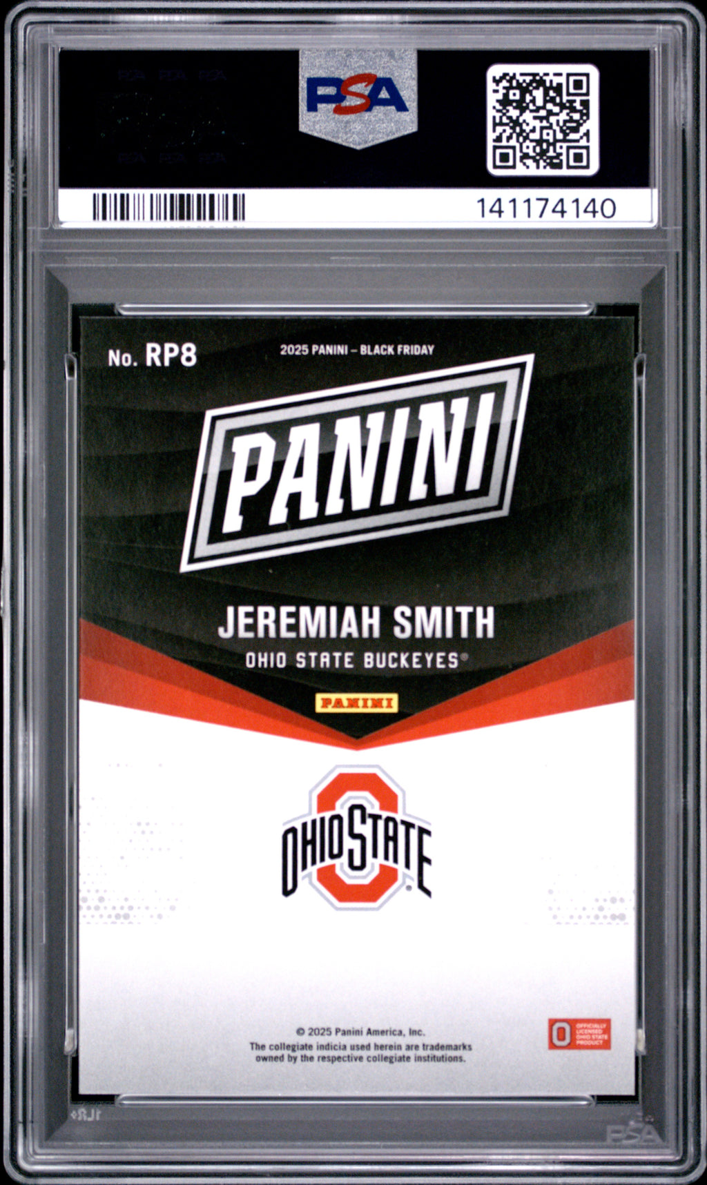2025 Black Friday Jerimiah Smith Rated Prospect PSA 9