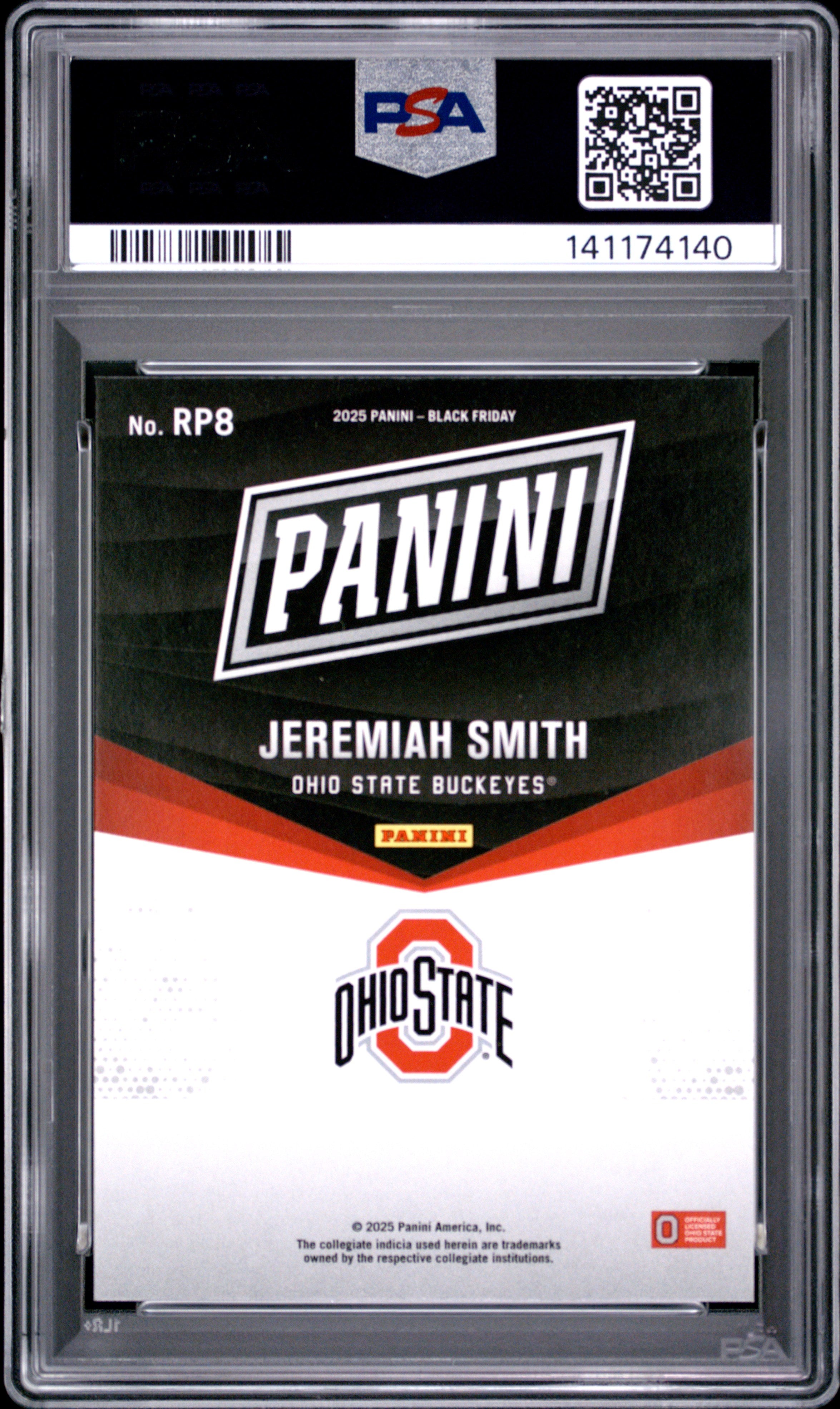 2025 Black Friday Jerimiah Smith Rated Prospect PSA 9
