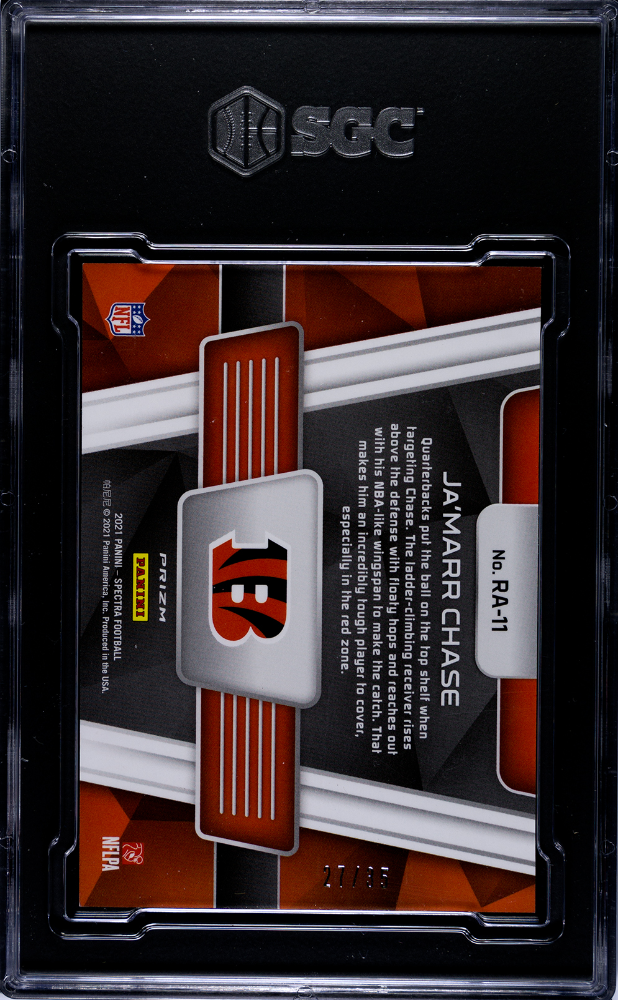 2021 Spectera Ja'Marr Chase Rise Above Neon Green /35 SGC 9