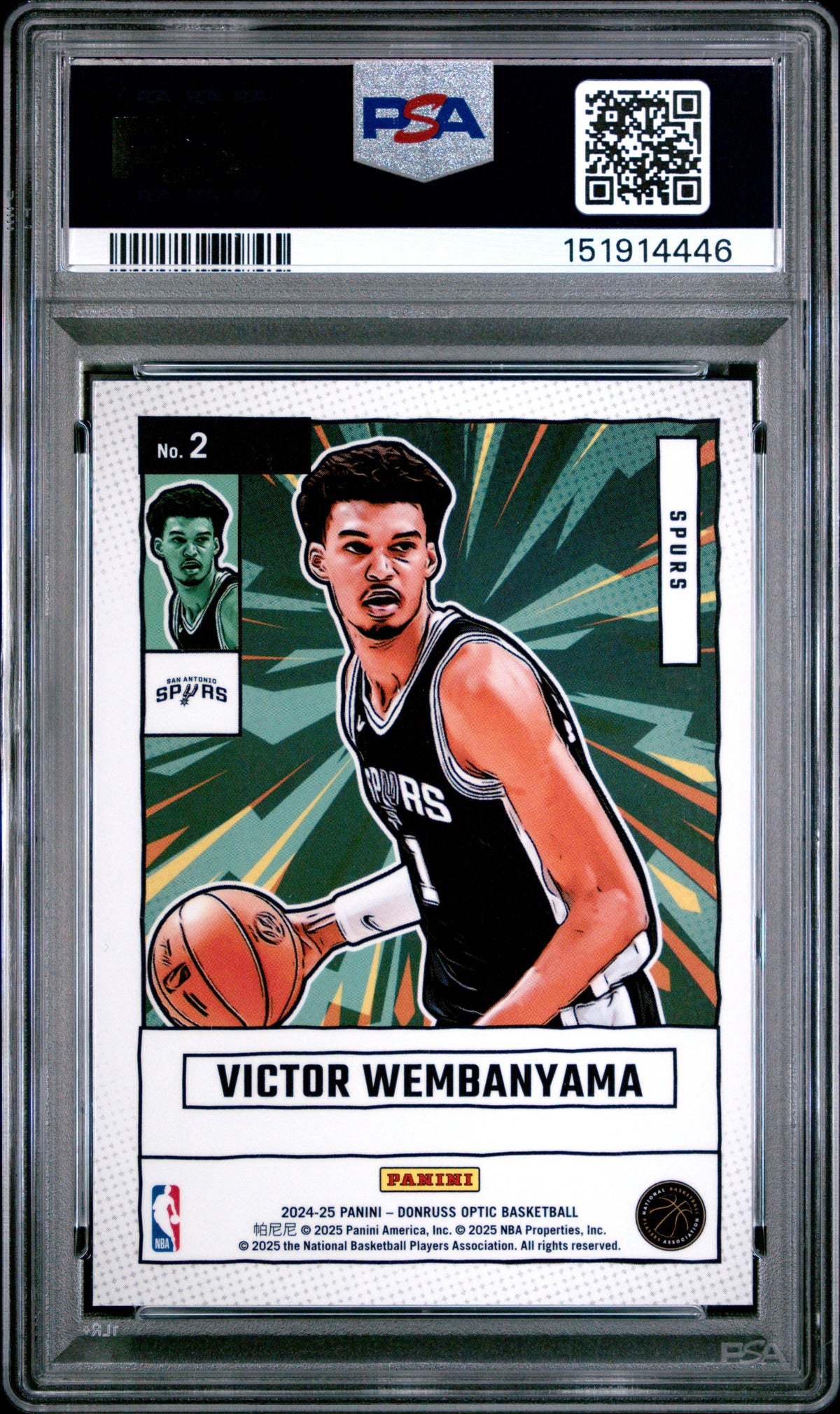 2024 Donruss Optic Victor Wembanyama Net Marvles PSA 10