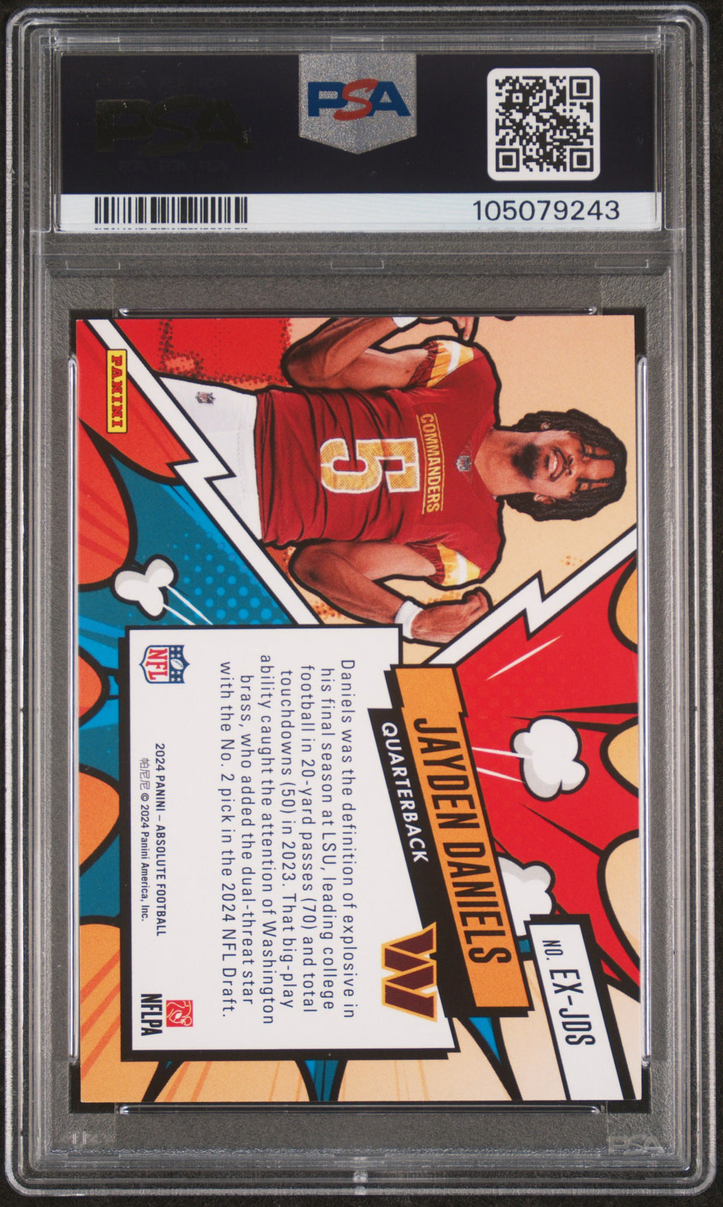 2024 Absolute Jayden Daniels Explosive PSA 8