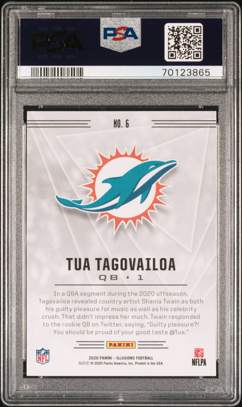 2020 Illusiouns Tua Tagovailoa Retail PSA 10