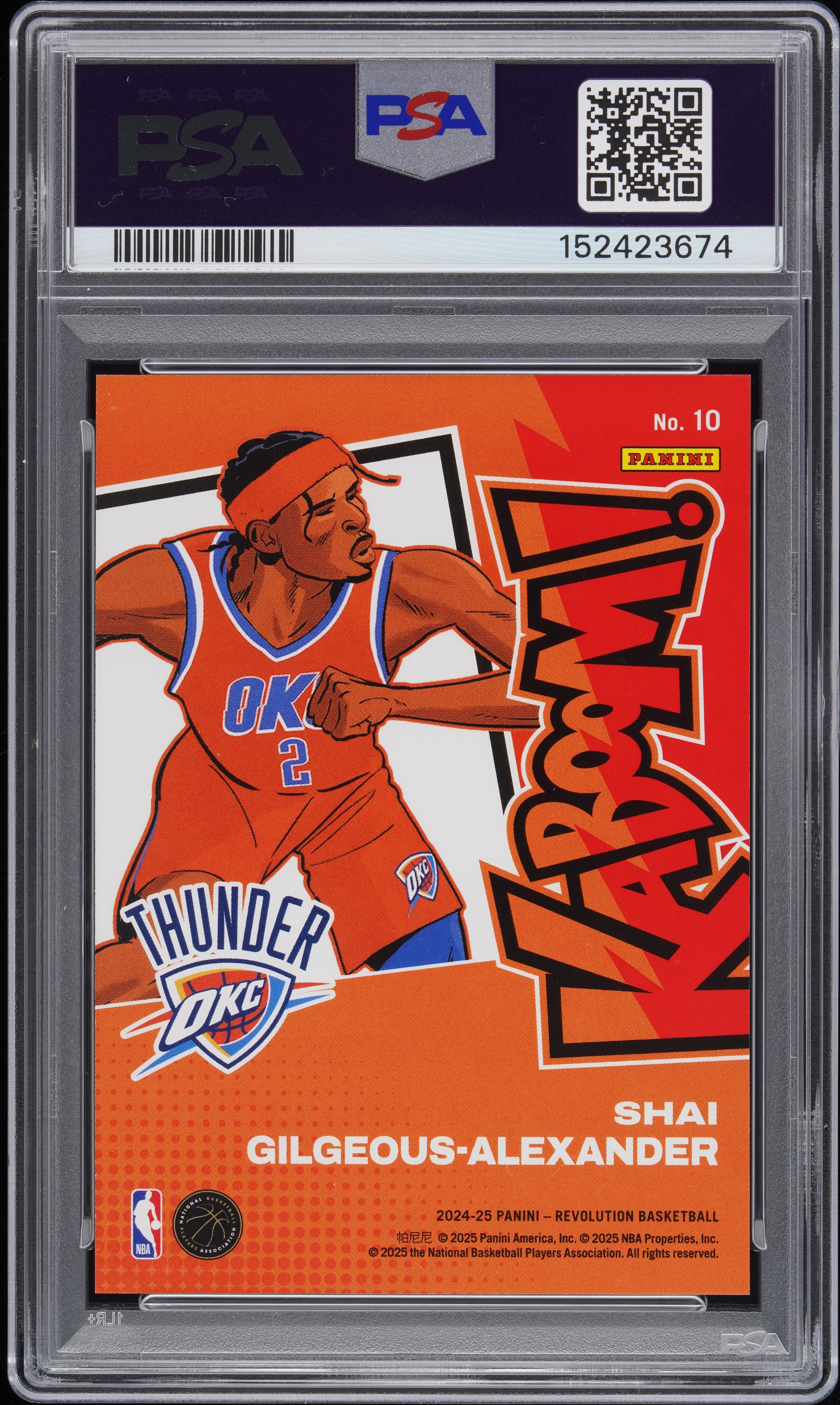2024 Panini Revolution Kaboom! Horizontal S. Gilgeous-Alexander #10 PSA 10
