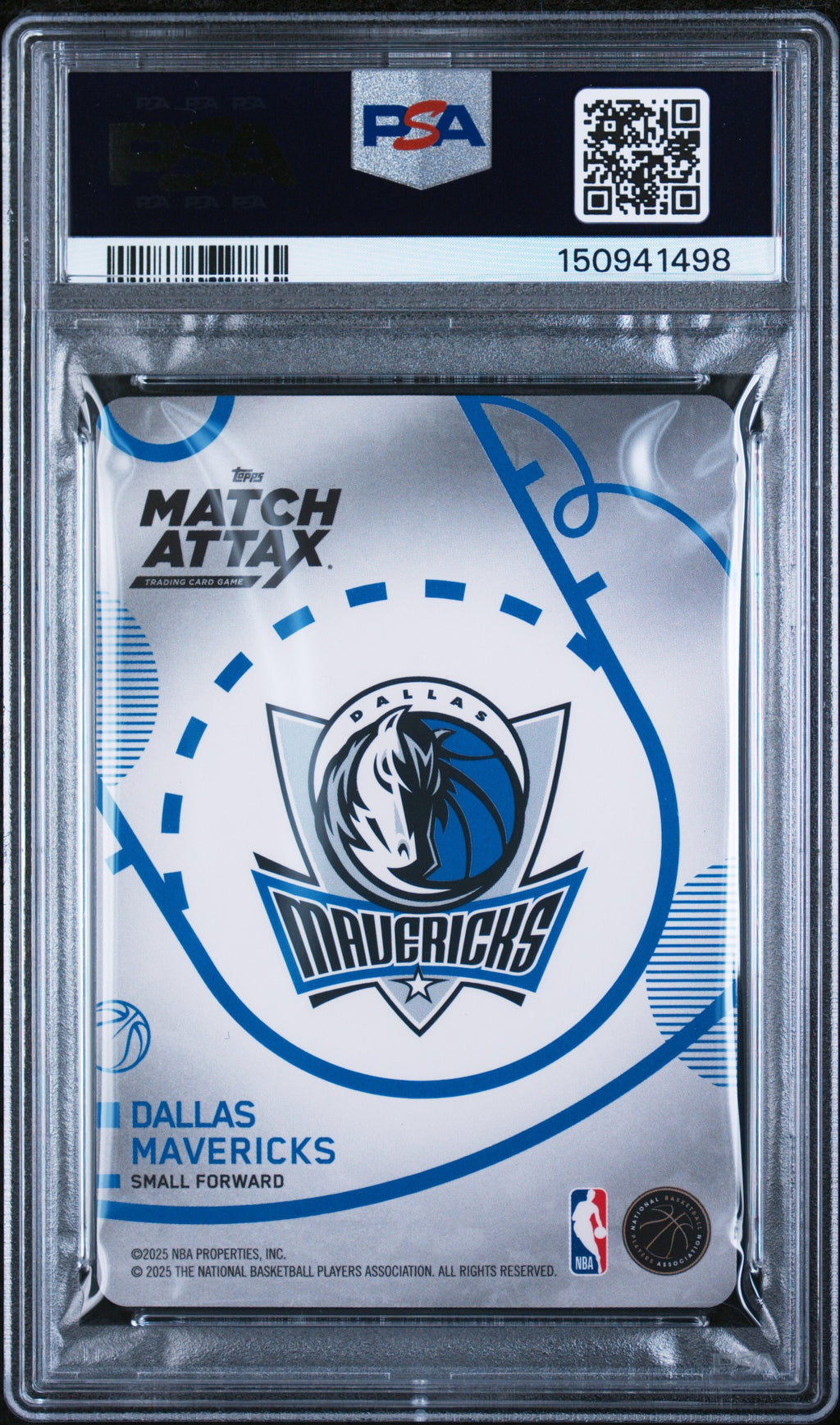 2025 Topps Match Attax Cooper Flagg Breakthrough Baller PSA 10 RC