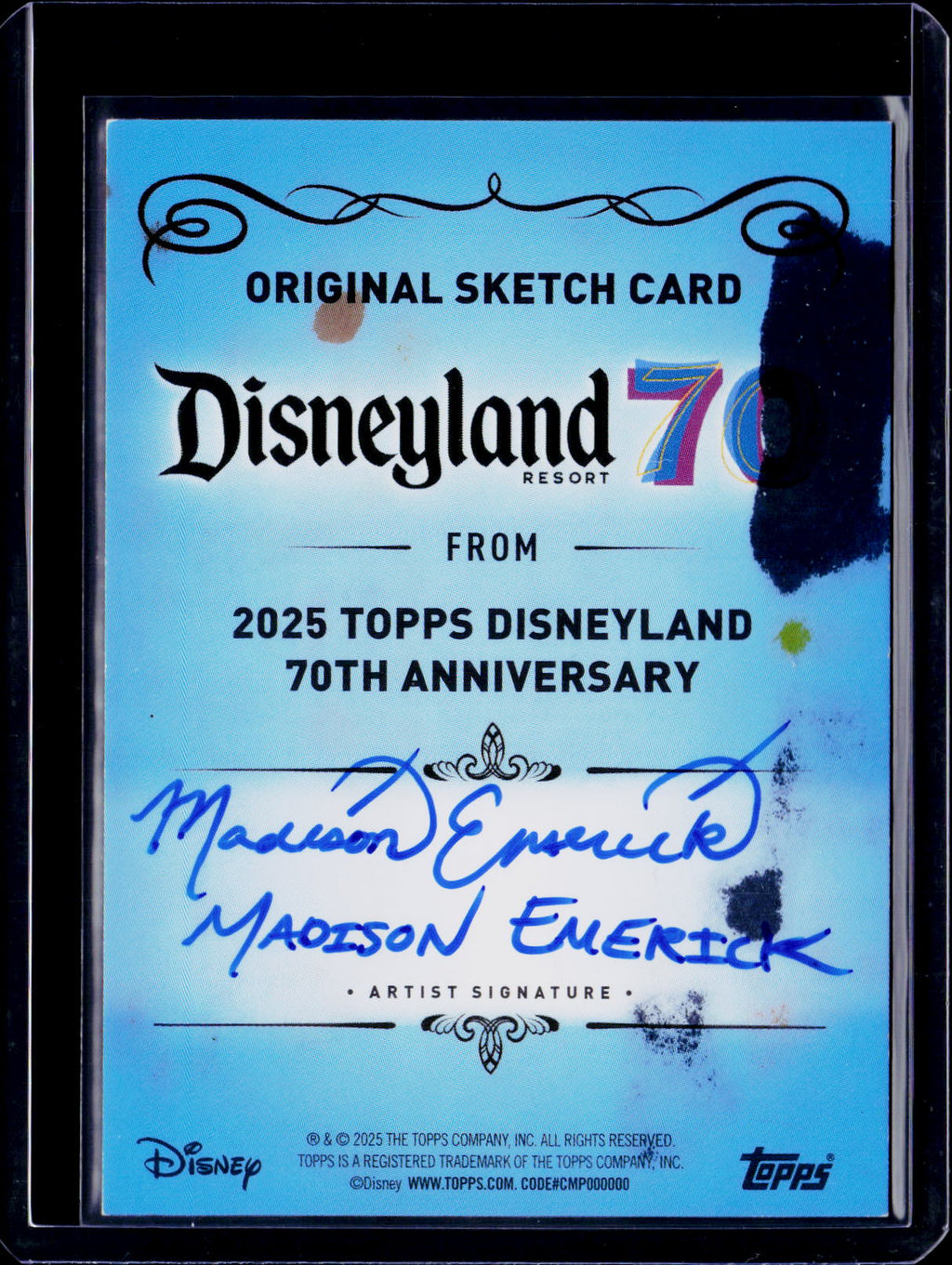 2025 Topps Disneyland 70th Jungle Cruise Sketch Card