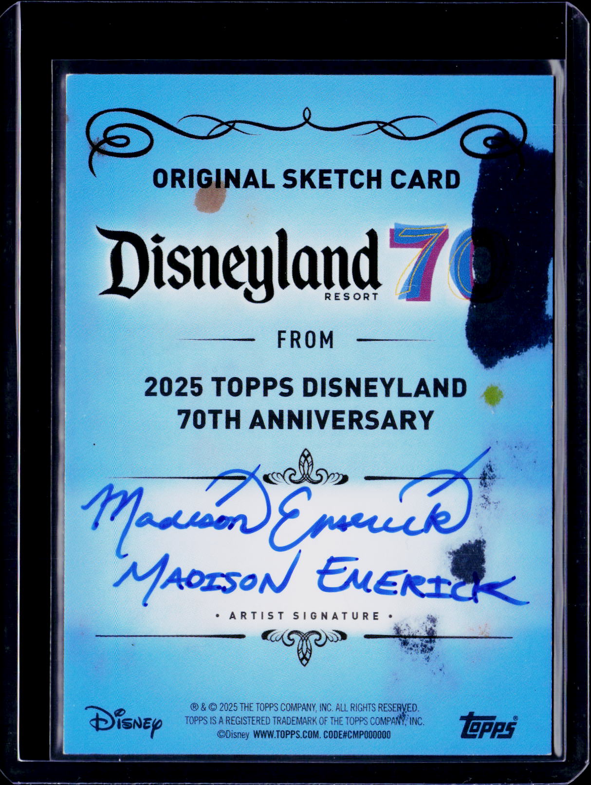 2025 Topps Disneyland 70th Jungle Cruise Sketch Card