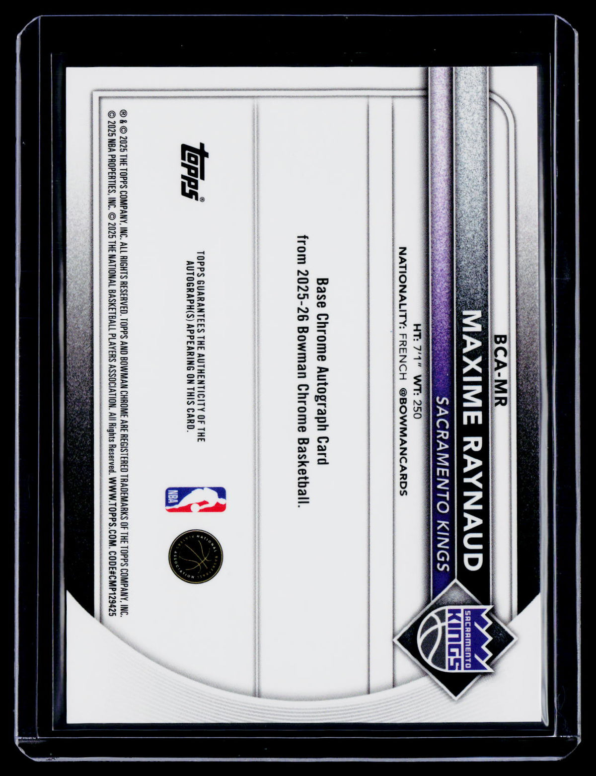 2025 Bowman Maxime Raynaud Rookie Auto RC