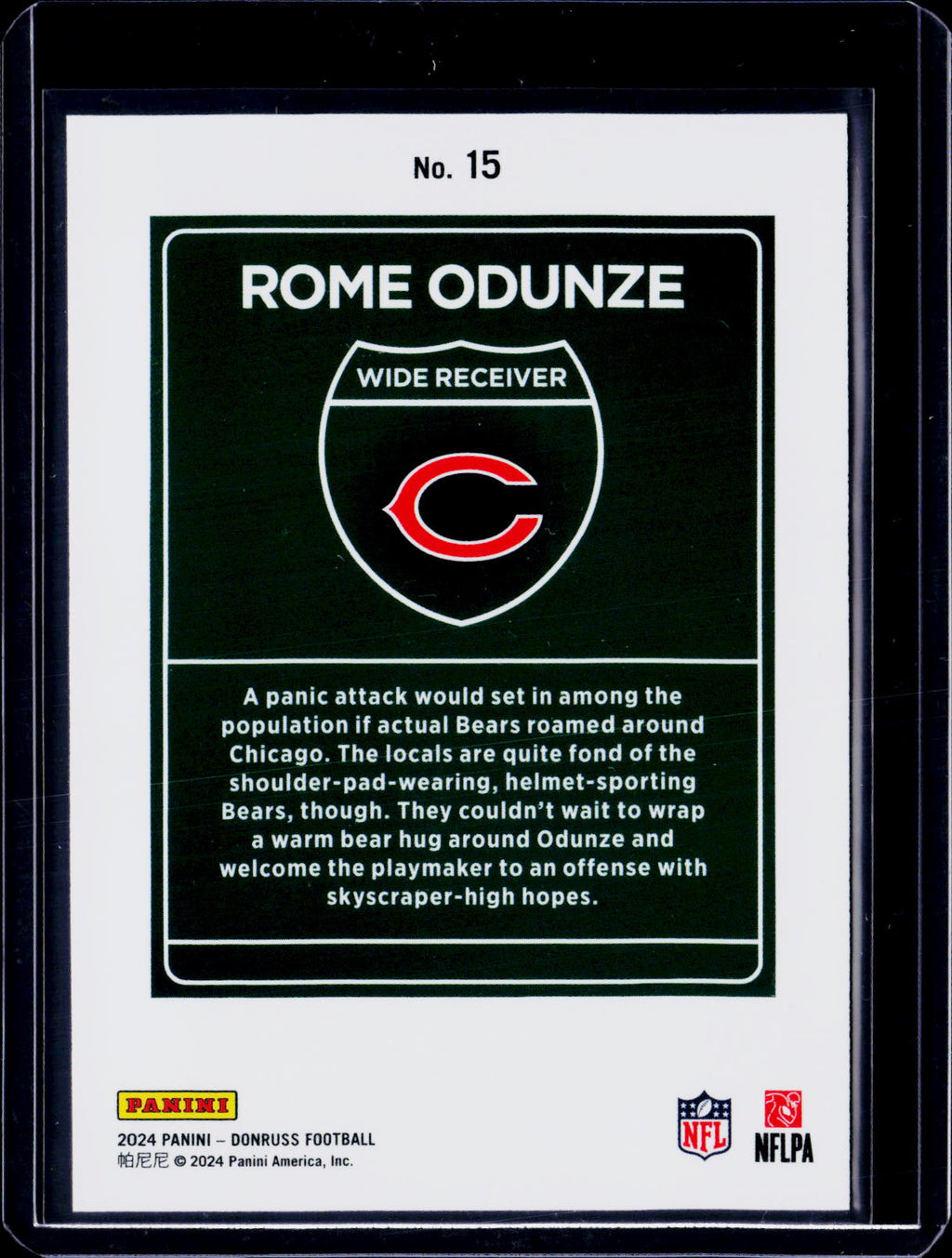2024 Donruss Rome Odunze Downtown