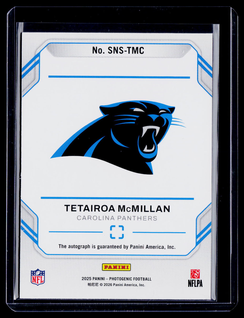 2025 Photogenic Tetairoa McMillan Rookie Auto RC