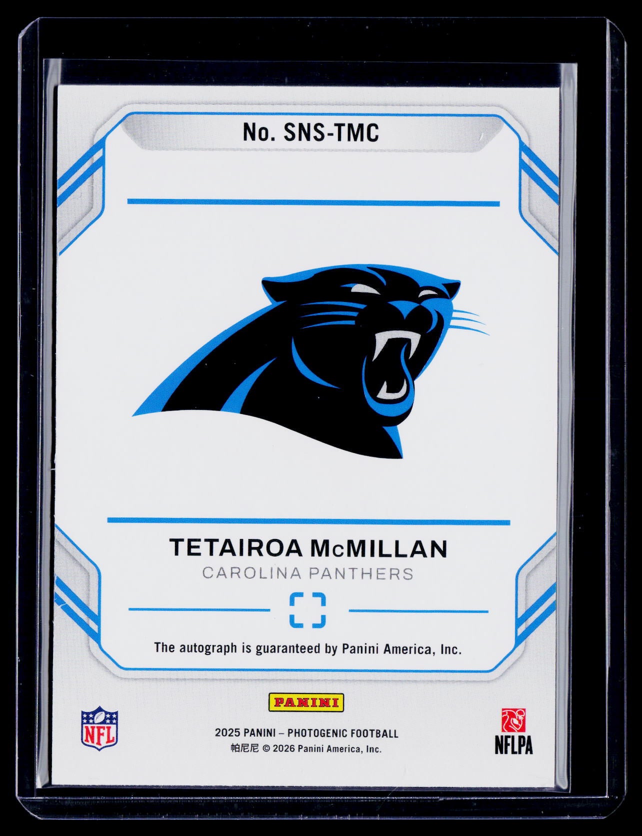 2025 Photogenic Tetairoa McMillan Rookie Auto RC