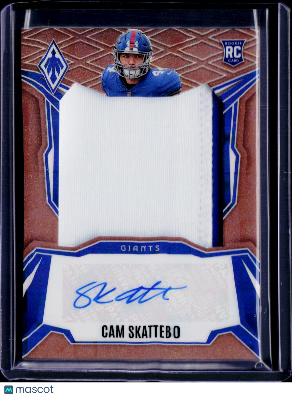 2025 Phoenix Cam Skattebo Jumbo Rookie Patch Auto /199