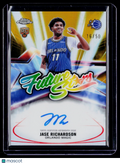 2025 Topps Chrome Update Jase Richardson Rookie Gold Future Stars Auto 16/50 RC