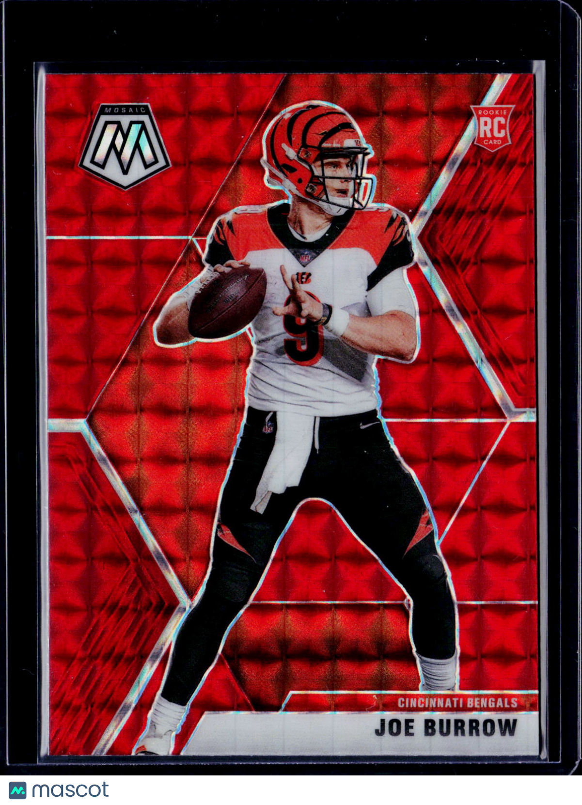 2020 Mosaic Joe Burrow Reactive Red Mosaic