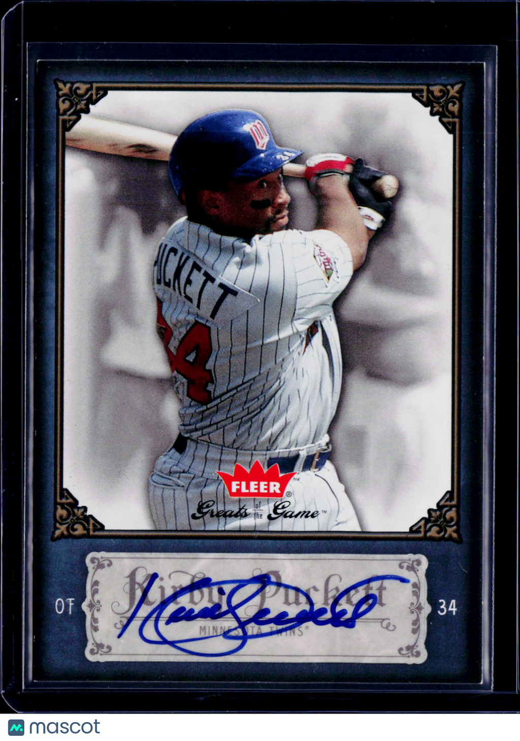 2006 Fleer Kirby Puckett Greats of the Game Auto