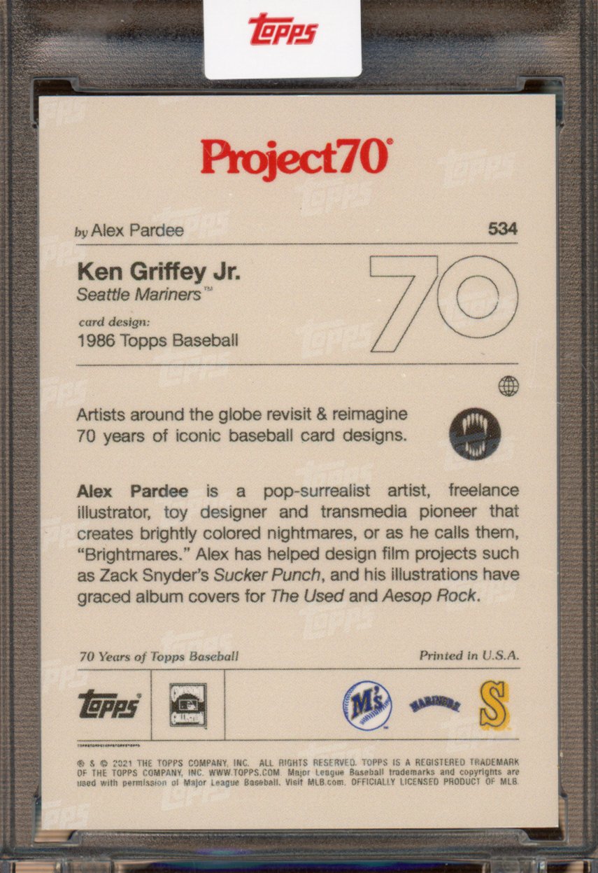 2021 Topps Project 70 Ken Griffey Jr. Alex Pardee 534