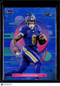 2025 Topps Finest Lamar Jackson Blue Uncommon Refractor /150
