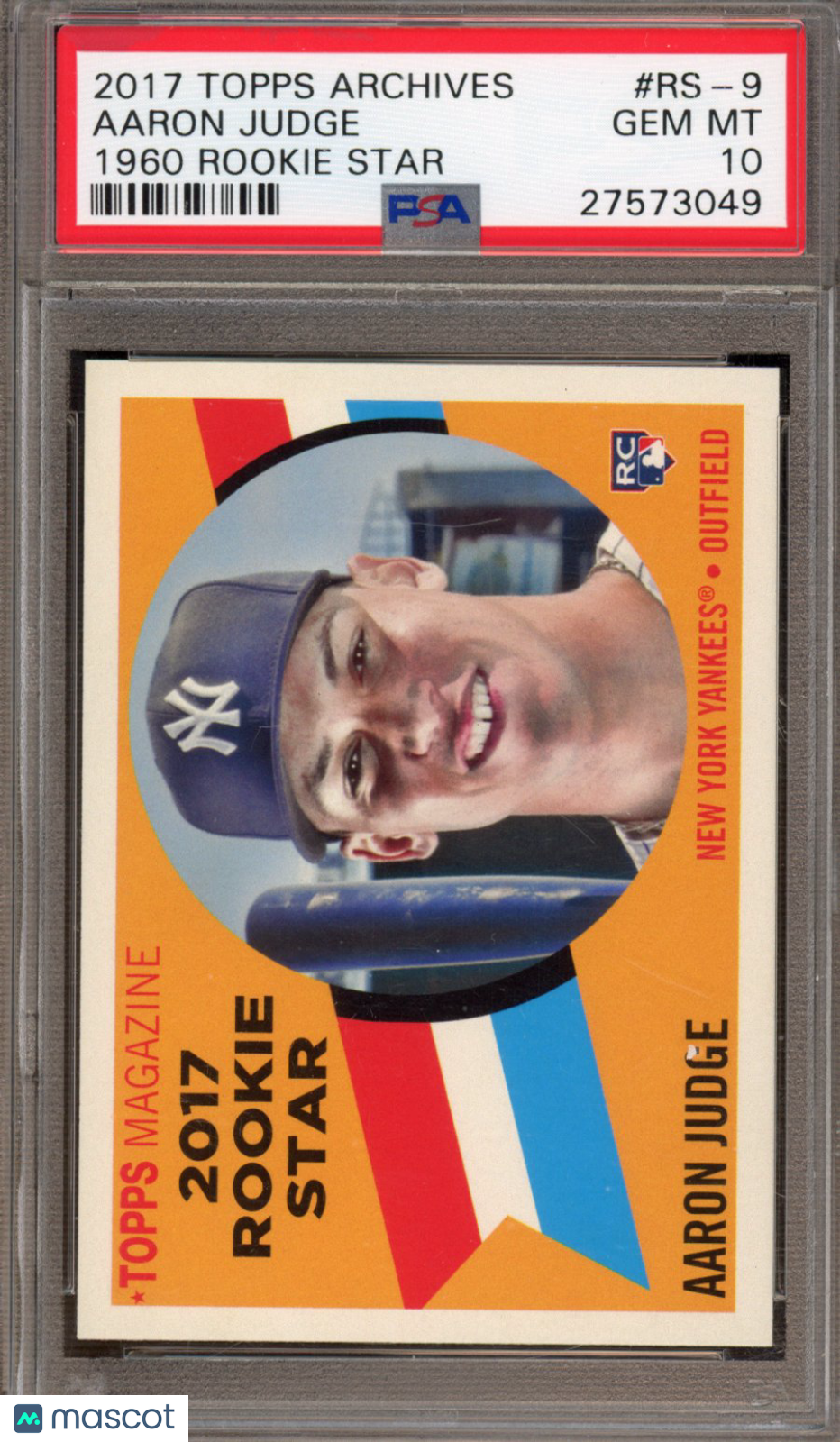 2017 Topps Archives Aaron Judge 1960 Rookie Star PSA 10 RC
