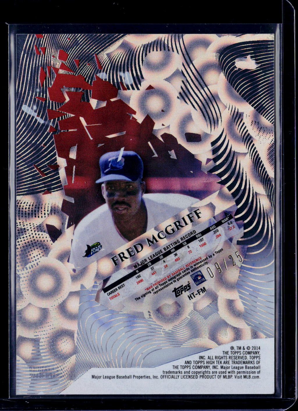2014 High Tek Fred McGriff Auto 09/25