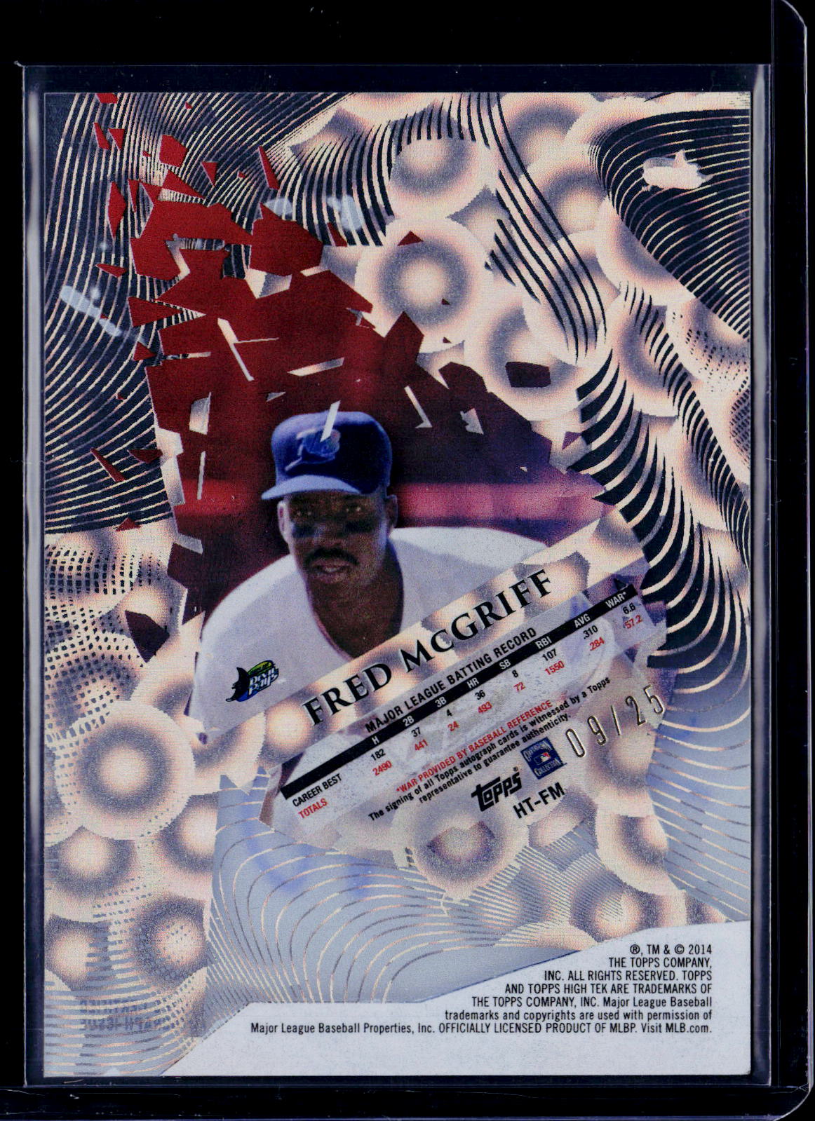 2014 High Tek Fred McGriff Auto 09/25