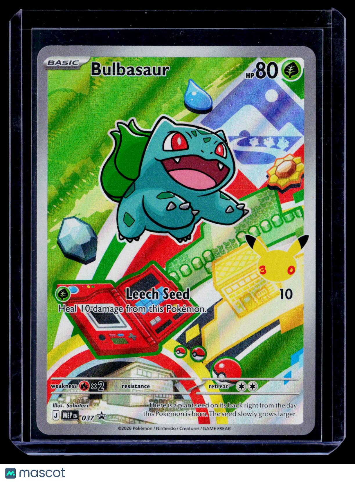 Pokemon Bulbasaur 037 Promo