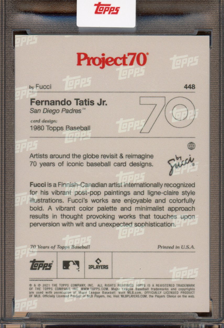 2021 Topps Project 70 Fernando Tatis Jr. Fucci 448