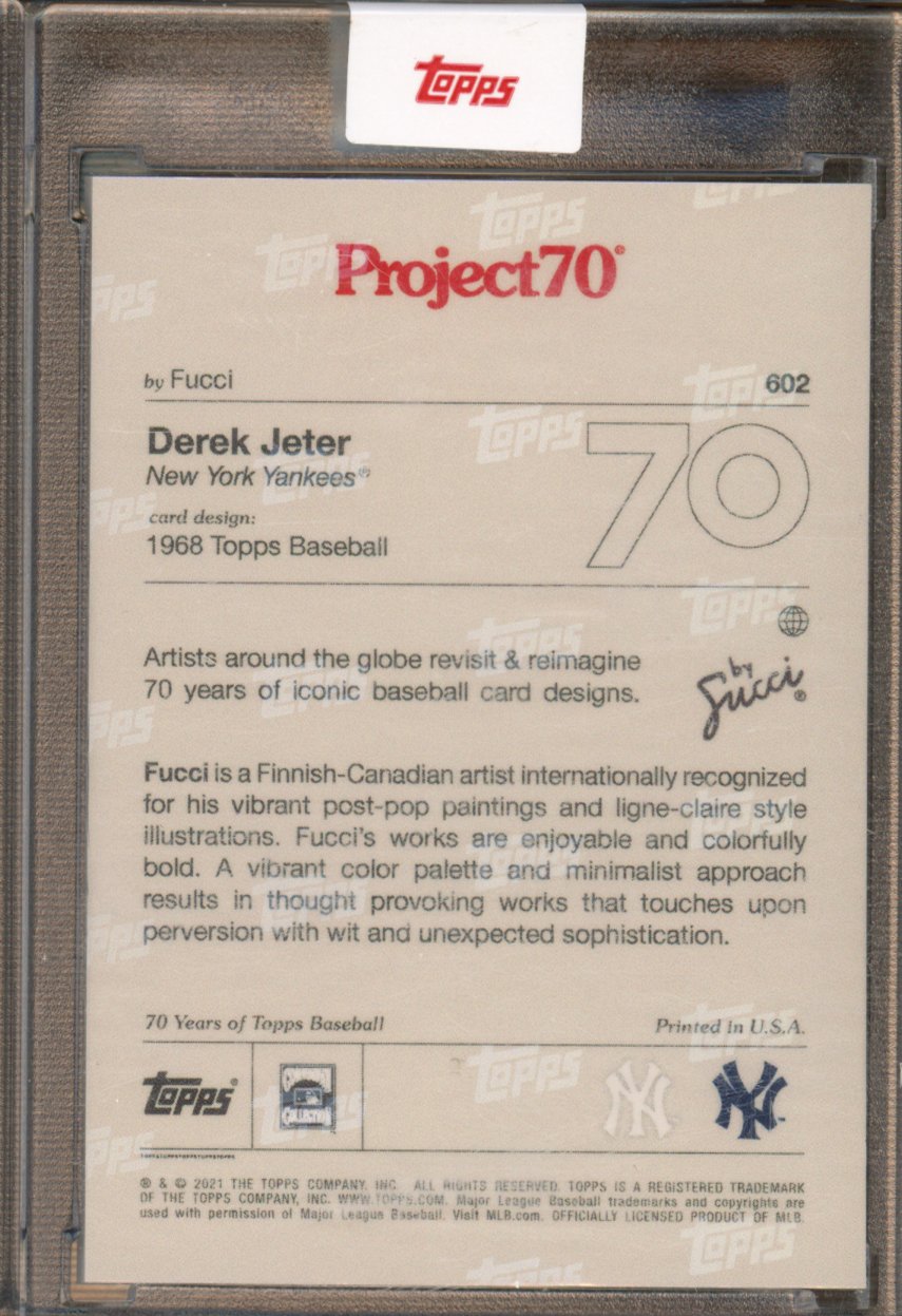 2021 Topps Project 70 Derek Jeter Fucci 602
