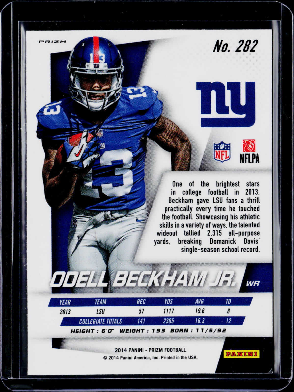2014 Prizm Odell Beckham Jr. Silver Rookie