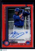 2025 Topps Chrome Update Moises Ballesteros Orange Auto 24/25