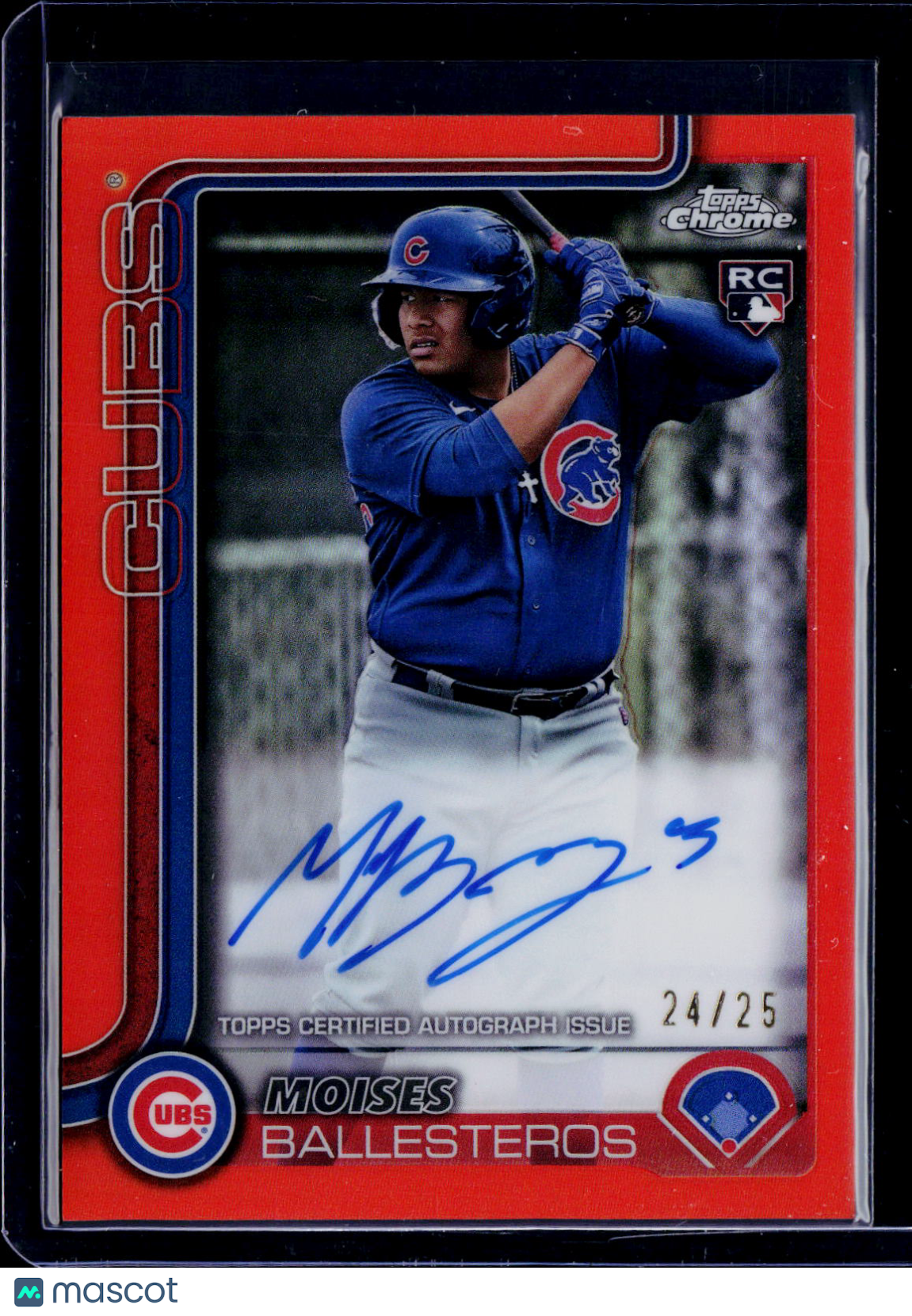 2025 Topps Chrome Update Moises Ballesteros Orange Auto 24/25