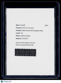 2025 Donruss Optic Matthew Golden Rookie Blue Prizm Auto /149 REDEMPTION RC