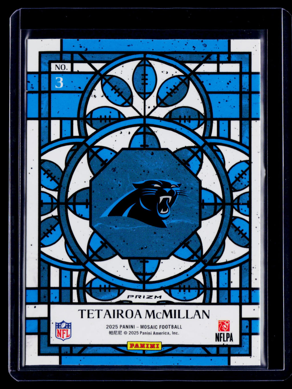 2025 Mosaic Tetairoa McMillan Rookie Stained Glass RC
