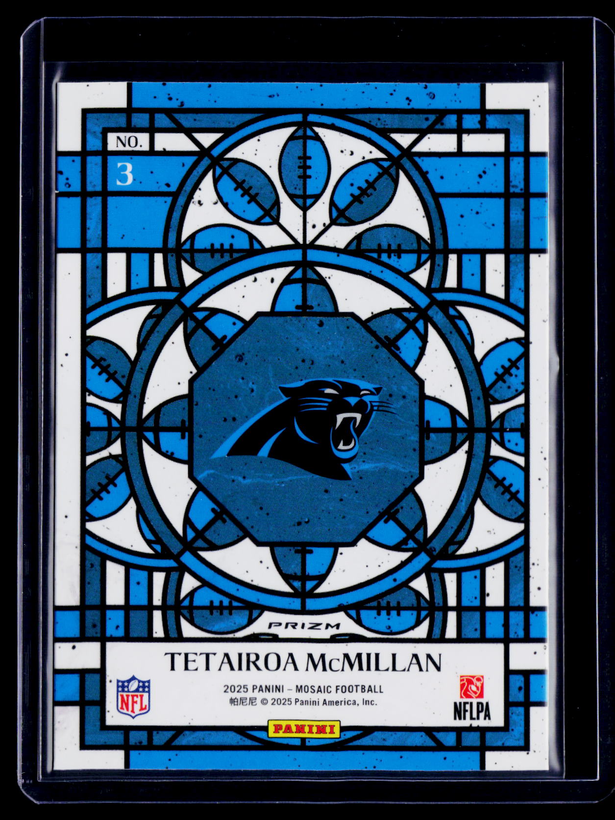 2025 Mosaic Tetairoa McMillan Rookie Stained Glass RC