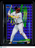 2026 Topps Finest Ronald Acuna Jr. Purple Geometric 63/75
