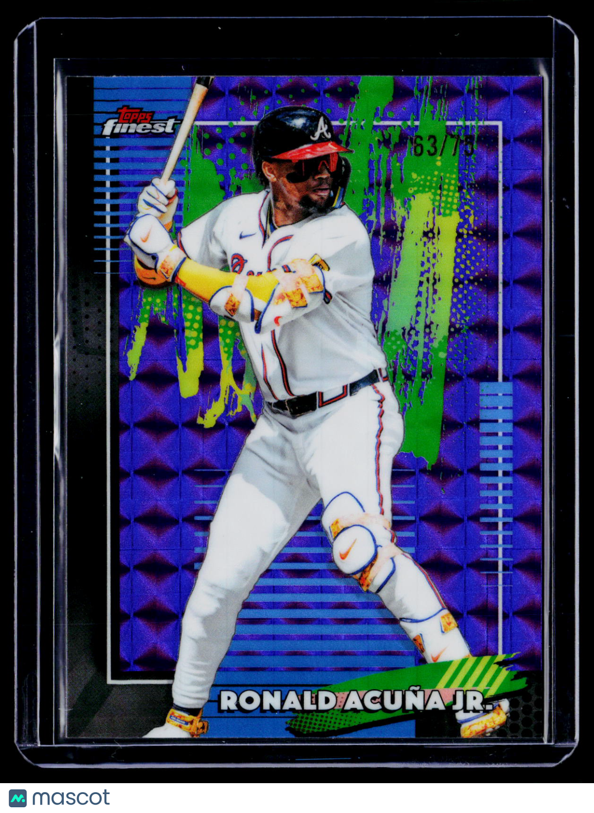 2026 Topps Finest Ronald Acuna Jr. Purple Geometric 63/75